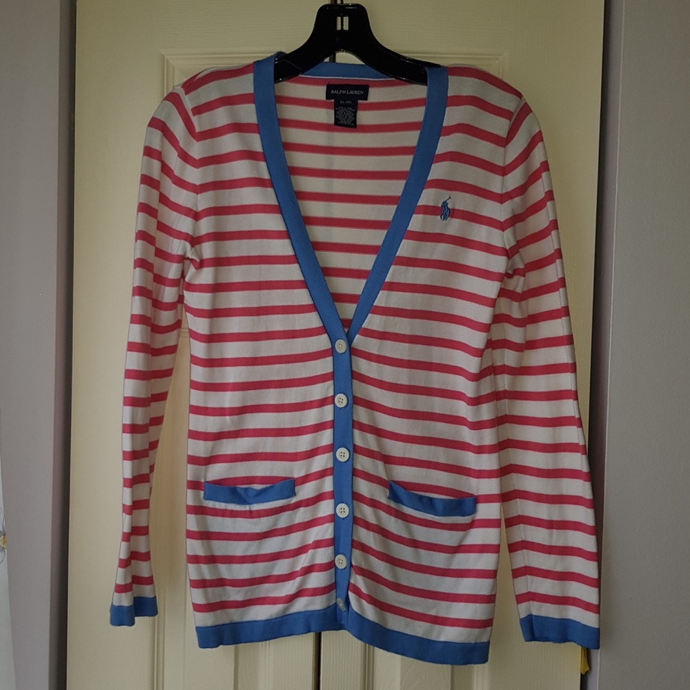 Ralph Laurel Stripped Cardigan
